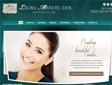 Tablet Screenshot of lauramanueldds.com